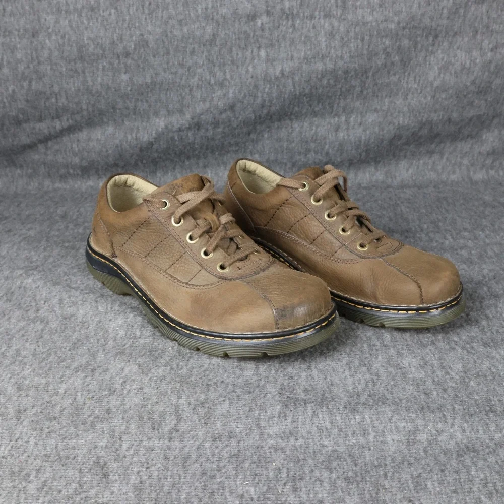 Dr. Martens John Shoes Mens Size 12 Brown Leather Lace Up Casual Sneakers